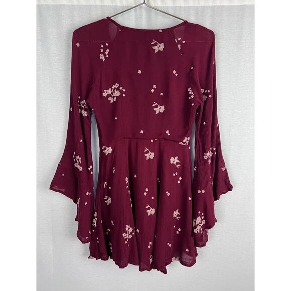 Free People Dress Jasmine Floral Embroidered Mini Boho Western ASO Maya Hart - Picture 7 of 9